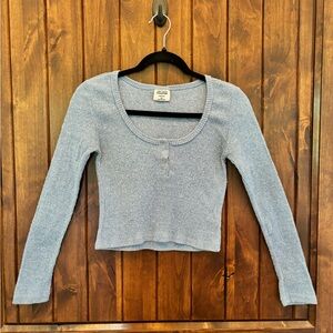 Juniors Cropped Long Sleeve